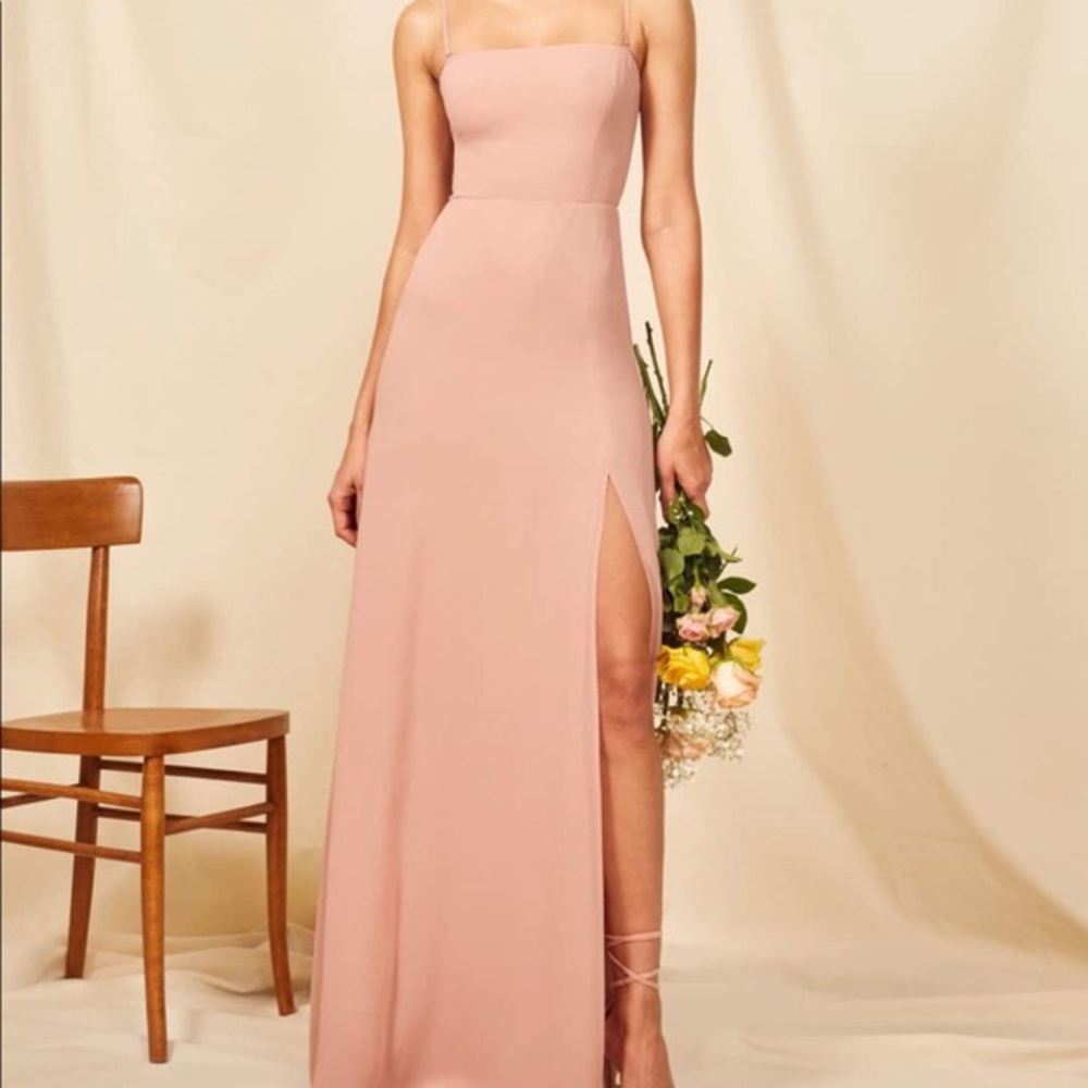 Reformation Ingrid Dress in Blush